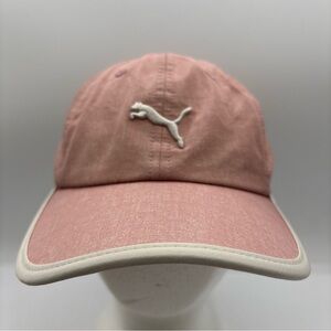 Puma Blush Pink Dad Hat OSFA Adjustable Velcro Casual Athleisure Casual Cap OSFM